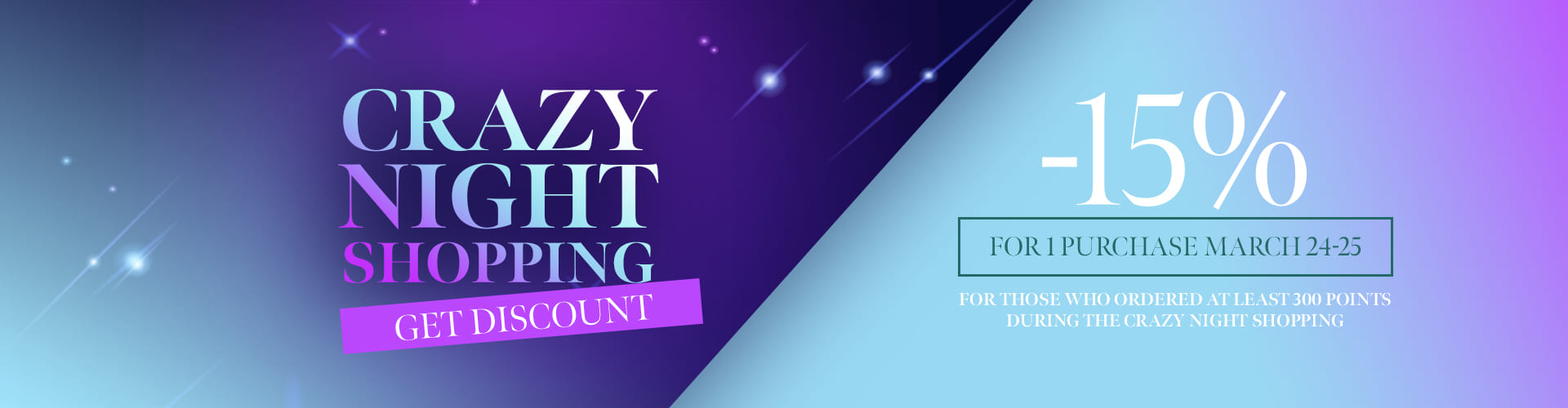 Crazy night shopping